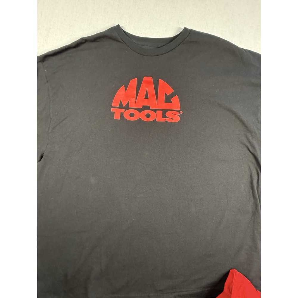 LOT of 2 MAC Tools Long Sleeve Shirts Men 3XL Red Black 100% Cotton Logo Grunge - Picture 14 of 16